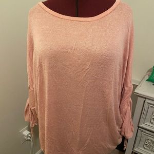Gently worn Ava & Viv blush sweater 4x plus
